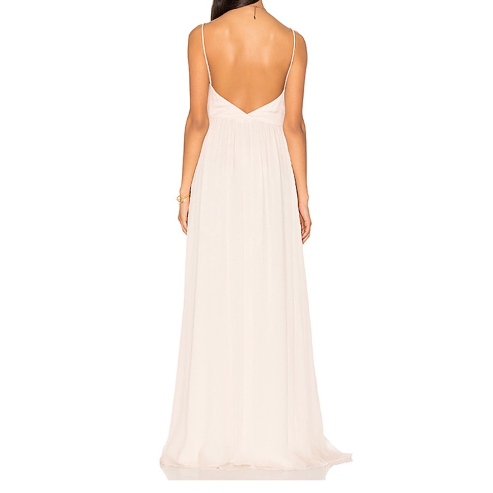 ANINE BING Chiffon Gown in Blush - Picture 3 of 8